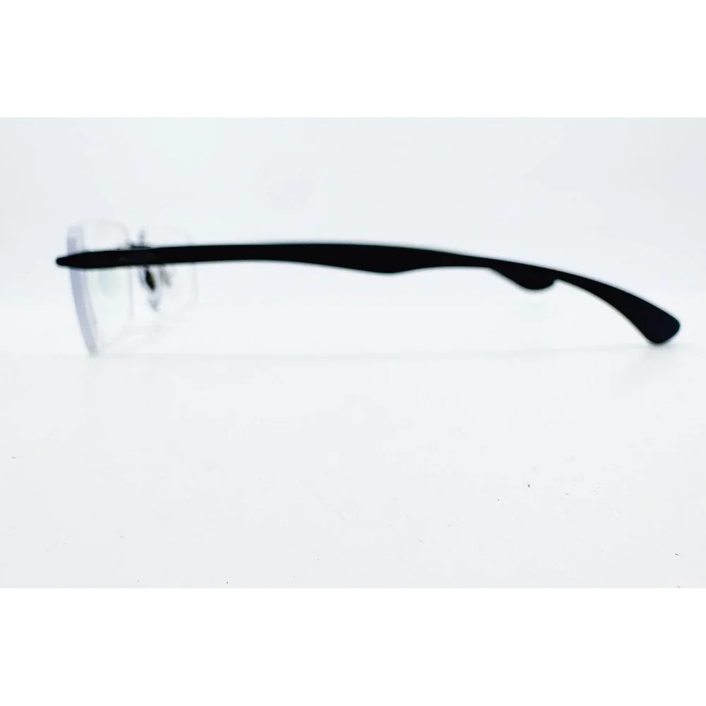 Ray-Ban Eyeglass Frames Mens Black Rimless Rectangle RB 8724 1128 54-17-140